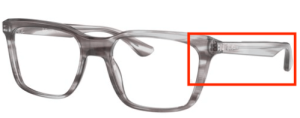 Original Ray-Ban RB5391 Sehbrillen Bügel, Farbe 8055 · Gestreift grau