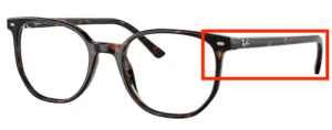 Original Ray-Ban RB5397 Sehbrillen Bügel, Farbe 2012 · Havanna dunkel