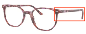 Original Ray-Ban RB5397 Sehbrillen Bügel, Farbe 8175 · Braun und violett Havanna