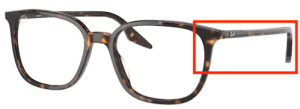 Original Ray-Ban RB5406 Sehbrillen Bügel, Farbe 2012 · Havanna dunkel