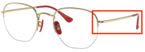 Original Ray-Ban RB6448M Sehbrillen Bügel, Farbe F029 · Gold