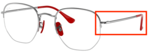 Original Ray-Ban RB6448M Sehbrillen Bügel, Farbe F031 · Silber