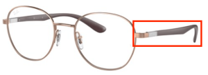 Original Ray-Ban RB6461 Sehbrillen Bügel, Farbe 2943 · Kupfer