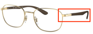 Original Ray-Ban RB6462 Sehbrillen Bügel, Farbe 2500 · Gold