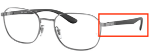 Original Ray-Ban RB6462 Sehbrillen Bügel, Farbe 3103 · Gunmetal