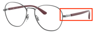 Original Ray-Ban RB6470 Sehbrillen Bügel, Farbe 2502 · Gunmetal