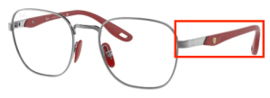 Original Ray-Ban RB6484M Sehbrillen Bügel, Farbe F001 · Gunmetal