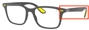 Original Ray-Ban RB7144M Sehbrillen Bügel, Farbe F608 · Grau