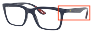 Original Ray-Ban RB7192M Sehbrillen Bügel, Farbe F621 · Blau