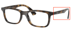 Original Ray-Ban RB1562 Junior Sehbrillen Bügel, Farbe 3685 · Havanna