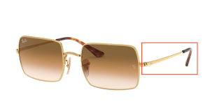 Original Ray-Ban RB1969 Rectangle Bügel, Farbe 9147 · Gold