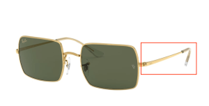 Original Ray-Ban RB1969 Rectangle Bügel, Farbe 9196 · Legend gold