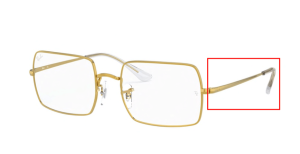 Original Ray-Ban RB1969 Sehbrillen Bügel, Farbe 3086 · Legend gold