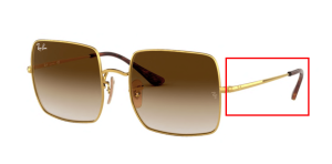 Original Ray-Ban RB1971 Square Bügel, Farbe 9147 · Gold