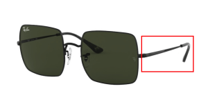 Original Ray-Ban RB1971 Square Bügel, Farbe 9148 · Schwarz