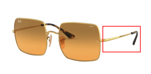 Original Ray-Ban RB1971 Square Bügel, Farbe 9150 · Gold