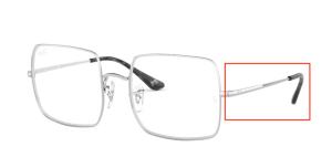 Original Ray-Ban RB1971V Sehbrillen Bügel, Farbe 2501 · Silber