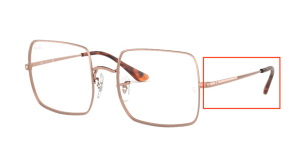 Original Ray-Ban RB1971V Sehbrillen Bügel, Farbe 2943 · Kupfer