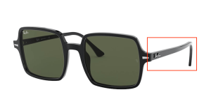 Original Ray-Ban RB1973 Square II Bügel, Farbe 901 · Schwarz