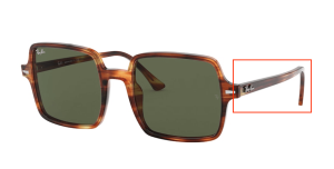 Original Ray-Ban RB1973 Square II Bügel, Farbe 954 · Schildpatt hell