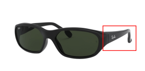 Original Ray-Ban RB2016 Daddy O Bügel, Farbe 601 · Schwarz