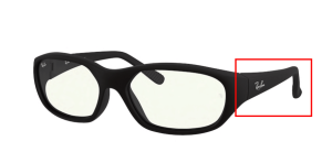 Original Ray-Ban RB2016 Daddy O Bügel, Farbe 601S · Schwarz matt