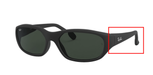 Original Ray-Ban RB2016 Daddy O Bügel, Farbe W2578 · Rubber schwarz