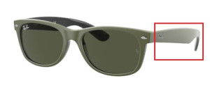 Original Ray-Ban RB2132 New Wayfarer Bügel, Farbe 6465 · Grün