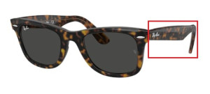 Original Ray-Ban RB2140 Wayfarer Bügel, Farbe 1292 · Carey