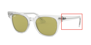 Original Ray-Ban RB2168 Meteor Bügel, Farbe 912 · Trasparent