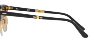 Original Ray-Ban RB2176 Clubmaster Folding Bügel, Farbe 901S · Schwarz matt