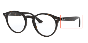 Original Ray-Ban RB2180V Sehbrillen Bügel, Farbe 2012 · Havanna dunkel