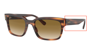 Original Ray-Ban RB2190 Jeffrey Bügel, Farbe 954 · Schildpatt hell
