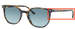 Original Ray-Ban RB2197 Elliot Bügel, Farbe 1356 · Gelb und blau Havanna