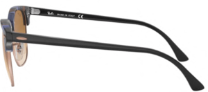 Original Ray-Ban RB3016 Clubmaster Bügel, Farbe 1256 · Gesprenkelt braun/blau