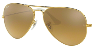 Originalgläser Ray-Ban RB3025 Aviator, Farbe 3K · Braun Verlauf silber verspiegelt