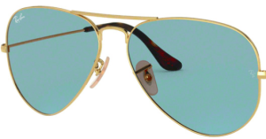 Originalgläser Ray-Ban RB3025 Aviator, Farbe S2 · Polarisiert blau