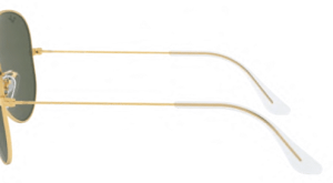 Original Ray-Ban RB3026 Aviator Large Metal II Bügel, Farbe L2846 · Arista