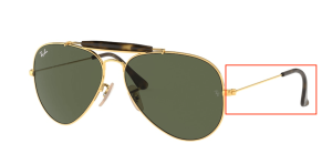 Original Ray-Ban RB3029 Outdoorsman II Bügel, Farbe 181 · Gold