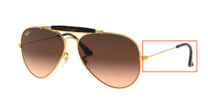 Original Ray-Ban RB3029 Outdoorsman II Bügel, Farbe 9001 · Hell bronze