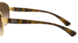 Original Ray-Ban RB3386 Bügel, Farbe 001 · Gold
