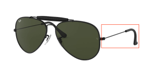 Original Ray-Ban RB3422 Bügel, Farbe 9040 · Leather schwarz