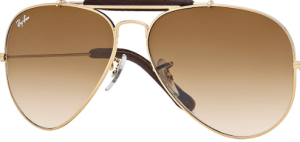 Originalgläser Ray-Ban RB3422Q Aviator Craft, Farbe 51 · Braun hell Verlauf