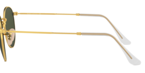 Original Ray-Ban RB3447 Round Metal Bügel, Farbe 001 · Gold