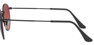 Original Ray-Ban RB3447 Round Metal Bügel, Farbe 002 · Schwarz