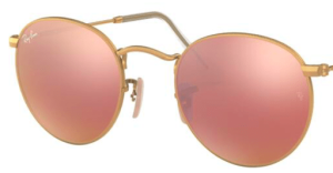 Originalgläser Ray-Ban RB3447 Round Metal, Farbe Z2 · Kupfer Flash verspiegelt