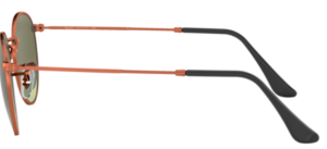 Original Ray-Ban RB3447 Round Metal Bügel, Farbe 9002 · Medium bronze