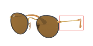 Original Ray-Ban RB3475Q Round Craft Bügel, Farbe 9194 · Blau jeans auf arista