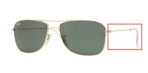 Original Ray-Ban RB3477 Bügel, Farbe 001 · Gold