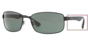 Original Ray-Ban RB3478 Bügel, Farbe 002 · Schwarz